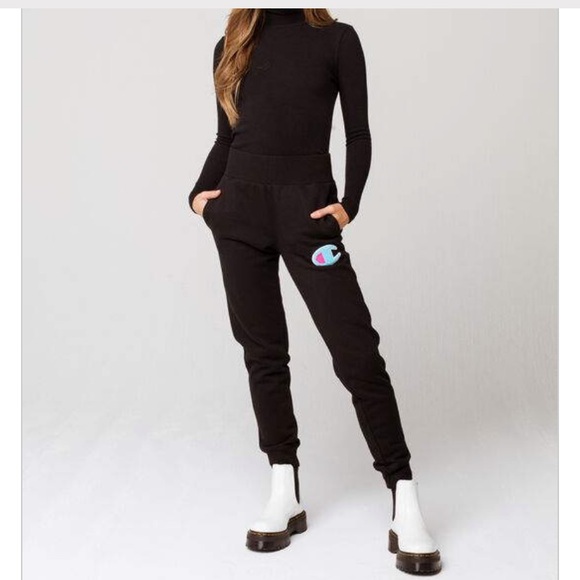 Champion Pants - - Champion reverse weave black joggers NWT